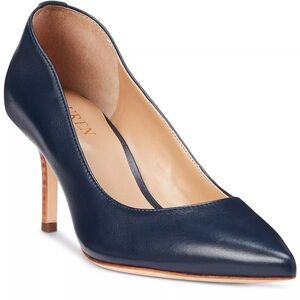 Lauren Ralph Lauren Women's Lanette Pointed-Toe Pumps - French Navy, Size 5.5